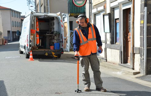 Recherche de fuite dans la commune de Châteaugay