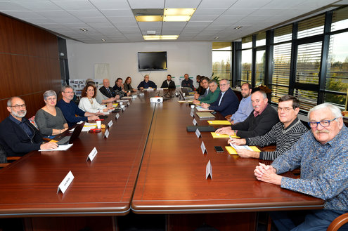 Réunion du Conseil d'administration de la Semerap au siège de Riom